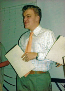 Mitchell at school graduation in 2007